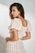 Womens Cotton Gingham Crop Top