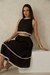 Womens Ric Rac Lace Black Co Ords