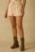 Womens Off-White Floral Shorts