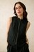 Womens  High Collar Crop Vest