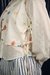 Womens Eco-Printed Tie-Up Waistcoat