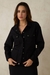Womens Black Utilitarian Shacket