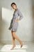 Womens Monochrome Wrap Dress