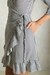 Womens Monochrome Wrap Dress