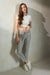 Womens Striped Cotton Trousers