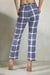 Womens Checked Cotton Trouser