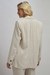 Womens Beige Jail Stripe Blazer