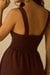 Womens Waist Gathered Midi Dress