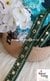 Dark Green Color Threaded Embroidery Trim