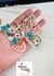 Green With Peach Beaded Butterfly Patch