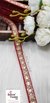 Gota Gold zari  Fusion Red Fabric Embellishments