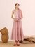 Pink Nilambiri Solid Long Dress