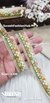 Color 3 Multi-Color Floral Embroidery Beige Net Lace