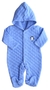 Blue Quilted Full Sleeper/Romper with Feet (Quilt)