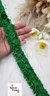 Furry Fringes Parrot Green Trim