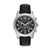 Michael Kors Oversized Lexington Silver-Tone and Leather Watch