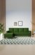 neudot Roman RHS Sectional Sofa for Living Room |6 Person Sofa|Premium Fabric with Cushioned Armrest | Solid Wood Frame|6 Seater in Emerald Green Color