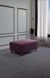 neudot Hailey Fabric Ottoman | Entry Way Stool | Wooden Legs | Paradise Purple Colour