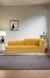 neudot Diva RHS Sofa Chaise Lounger with Golden Legs for Living Room|Bedroom|2 Person Sofa|Diwan|Premium Fabric | Solid Wood Frame|2 Seater (Colour : Husky Yellow (DIY))