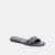 Margot Flat Sandal In Crystal Signature Denim