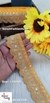 Yellow Scalloped Pearl Dori Embroidery Lace on Beige Net