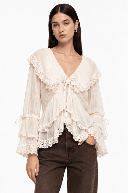 Alena Ruffle Top