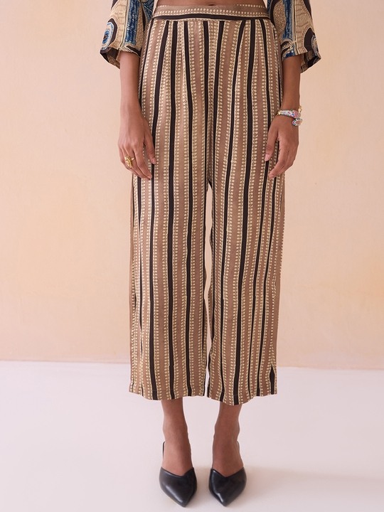 Ajrk Stripe Printd Straight Trouser