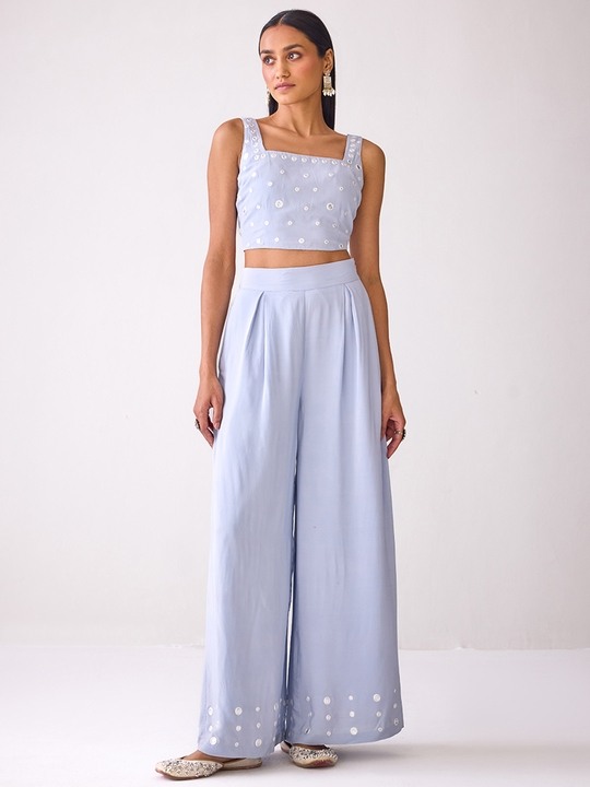 Mirror Embroidered Overlay