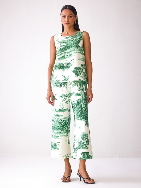 Forest Green Sleeveless Top