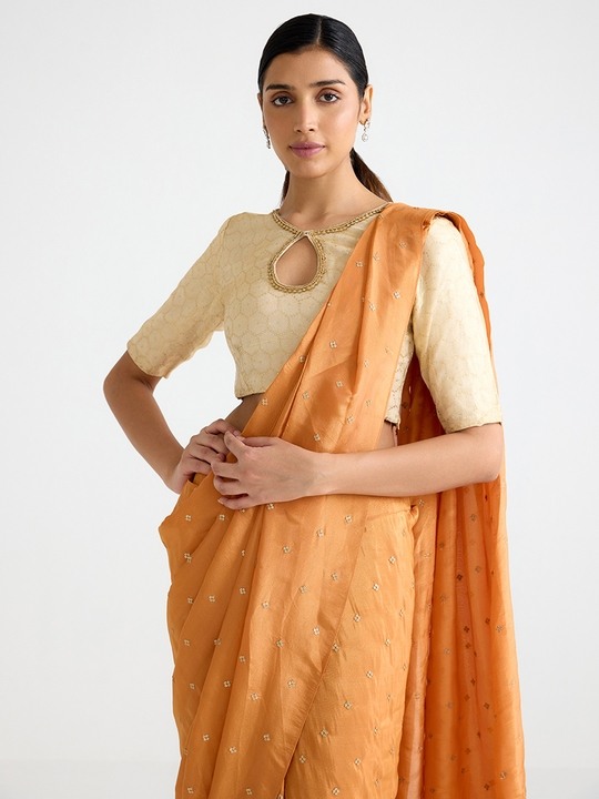 Gold Embroidered Top