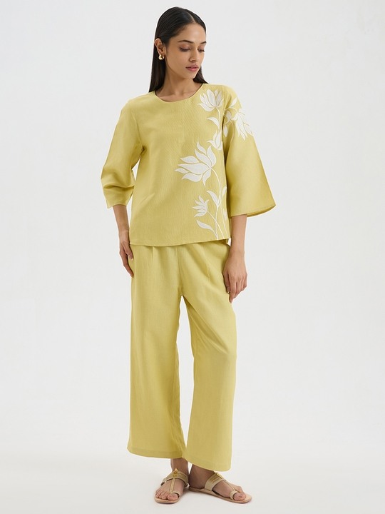 Lime Green Short Kurta
