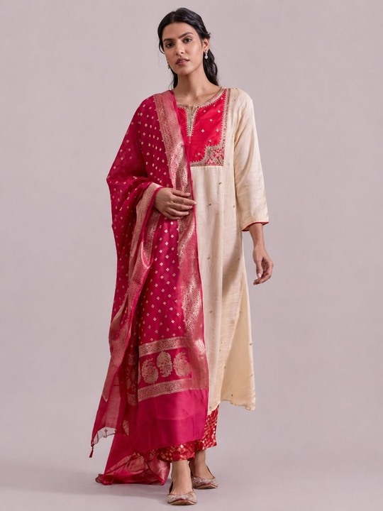 Inayat Brocade Red Drape