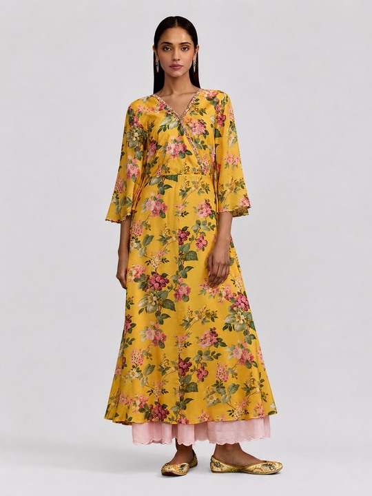 Gulabo Flared Printed Dress