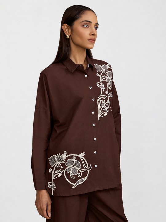 Brown Thread Work Shirt