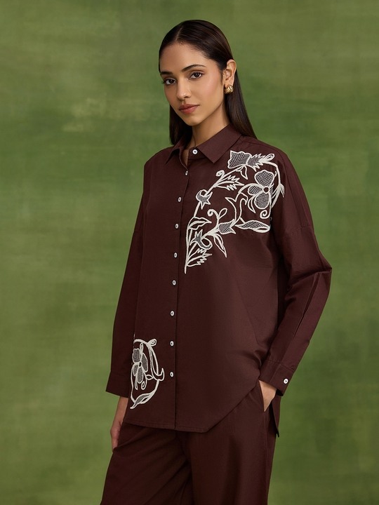 Brown Thread Work Shirt