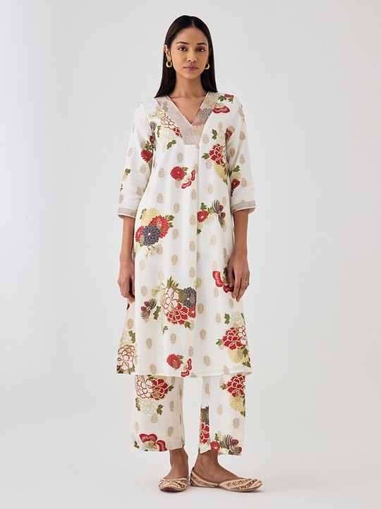 Ivory Straight Trouser