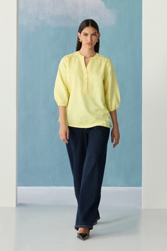Lemon Sorbet Boho Top
