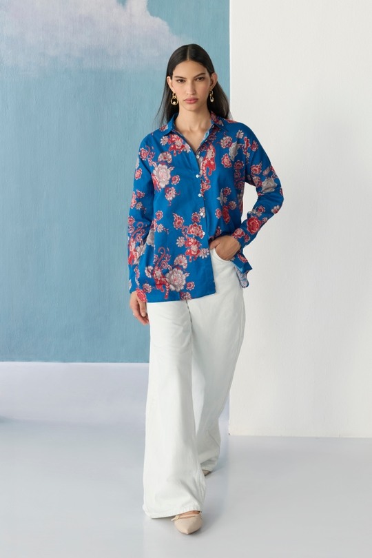 cobalt bloom shirt