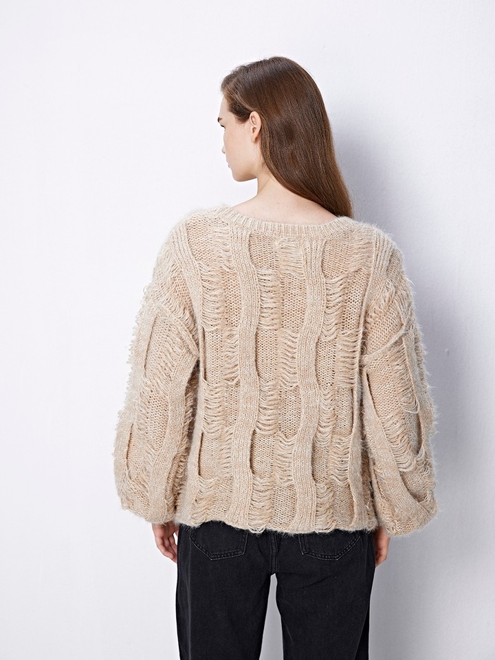 Belle Beige Sweater
