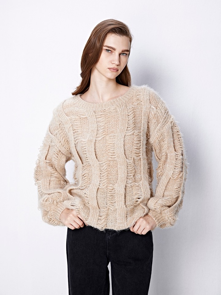 Belle Beige Sweater