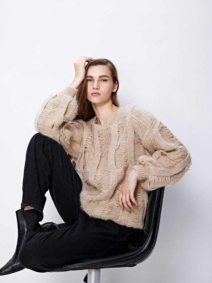 Belle Beige Sweater
