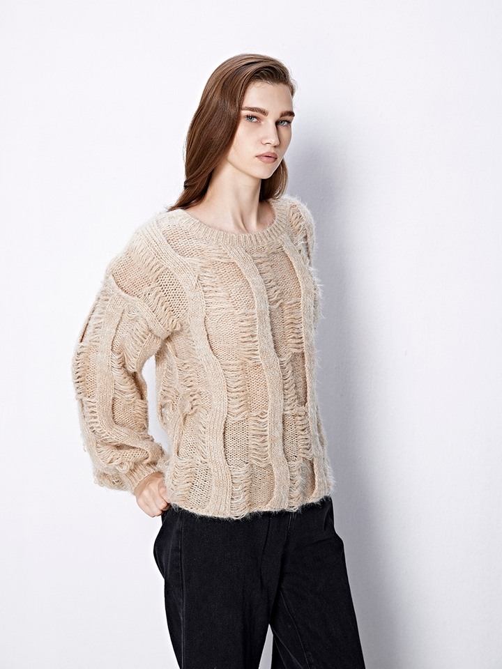 Belle Beige Sweater