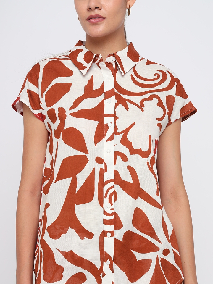 Floral Buttoned Shirt