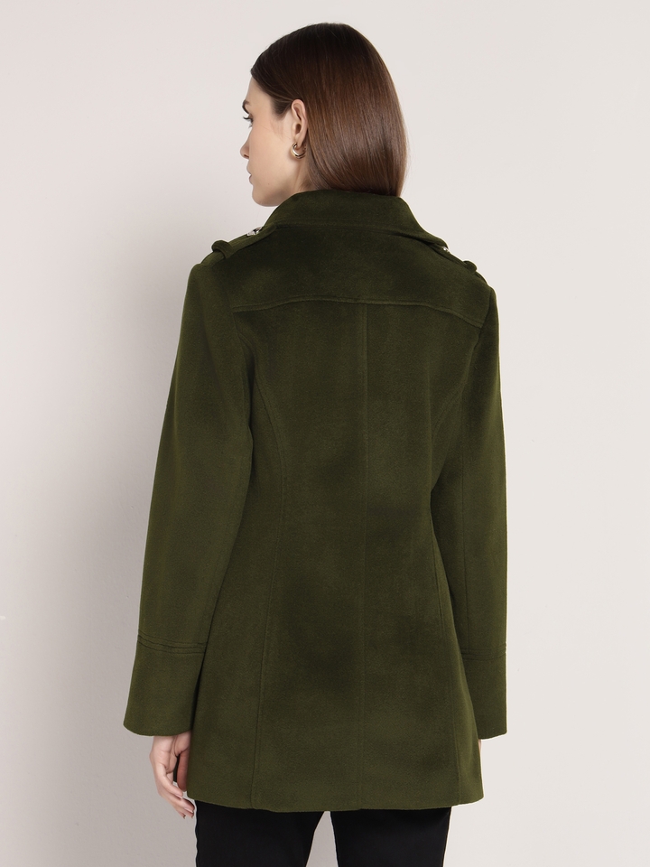 Olive Green Long Coat