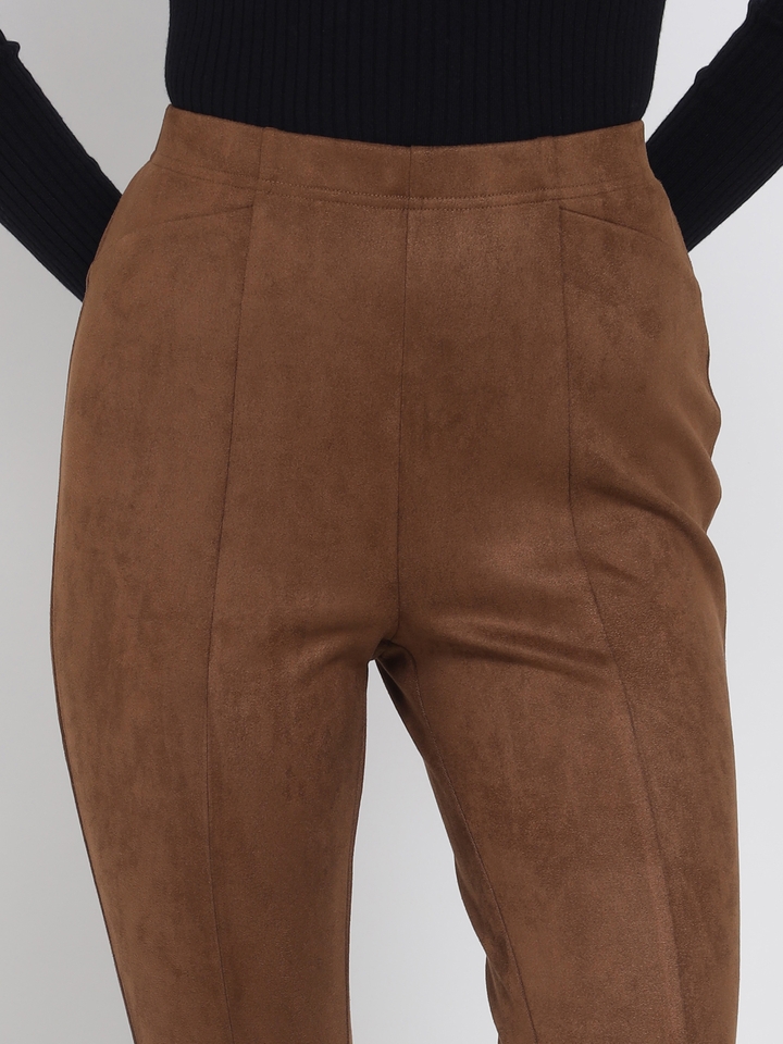 Brown Suede Legging