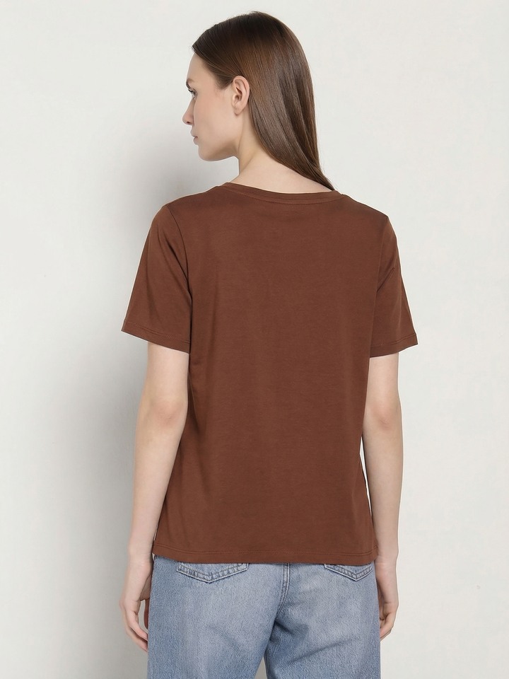 Brown Gold Graphic Tshirt