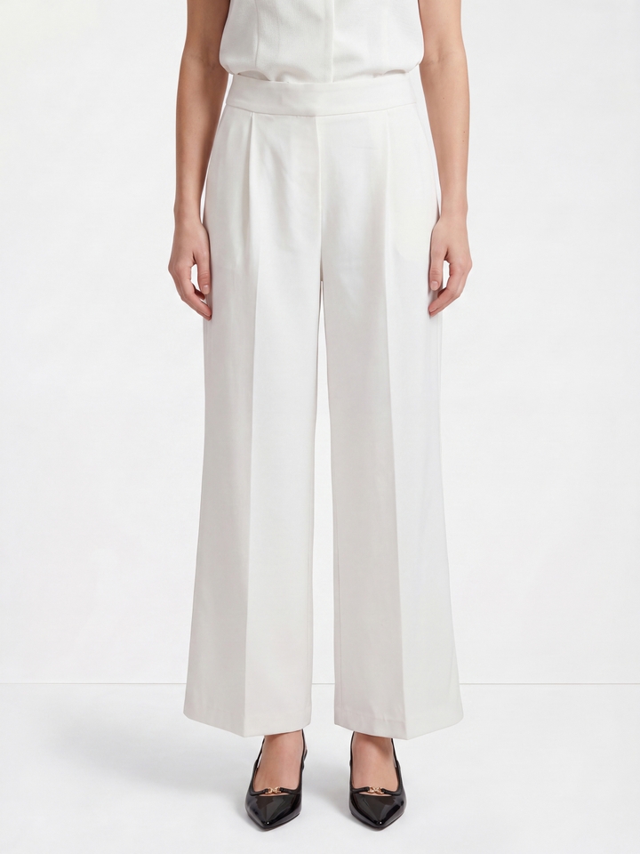 Hana White Trouser