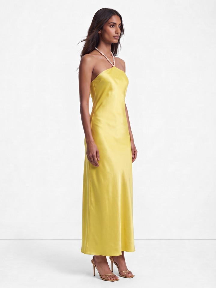 Sofie Lime maxi Dress