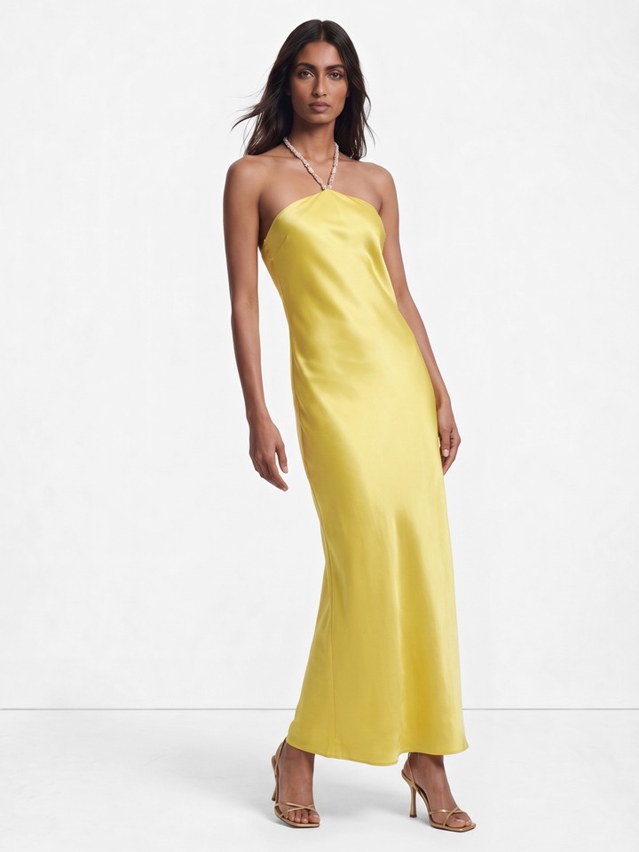 Sofie Lime maxi Dress