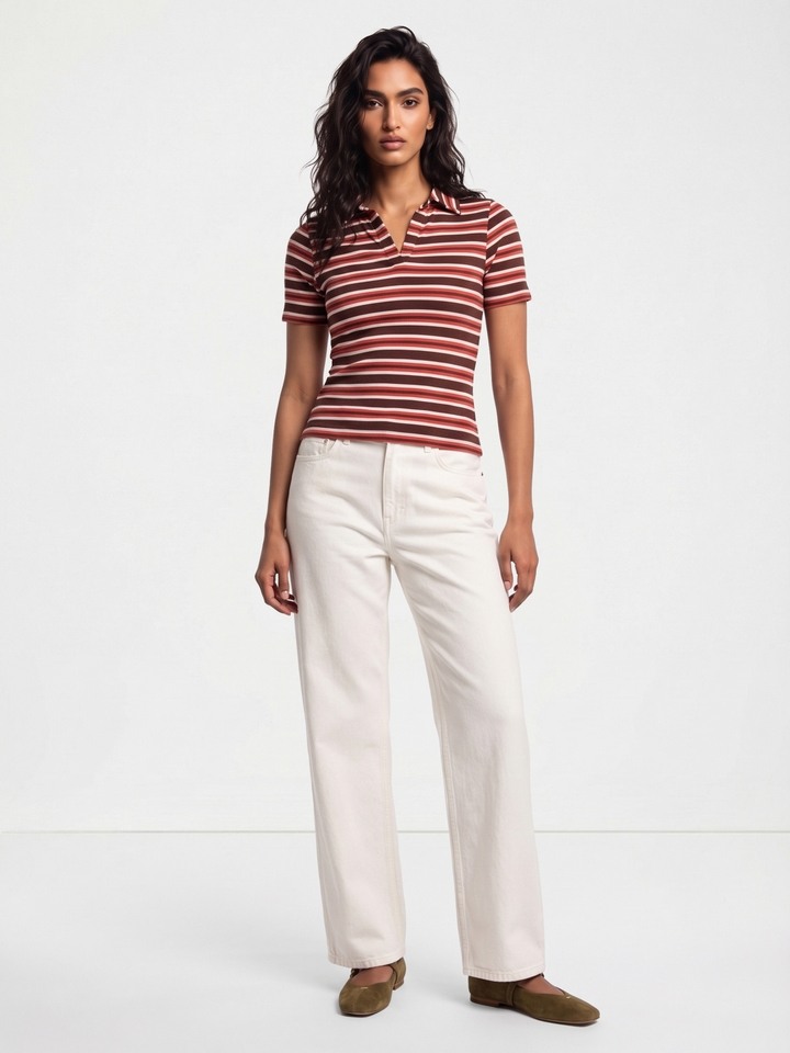 Evonie Striped Top